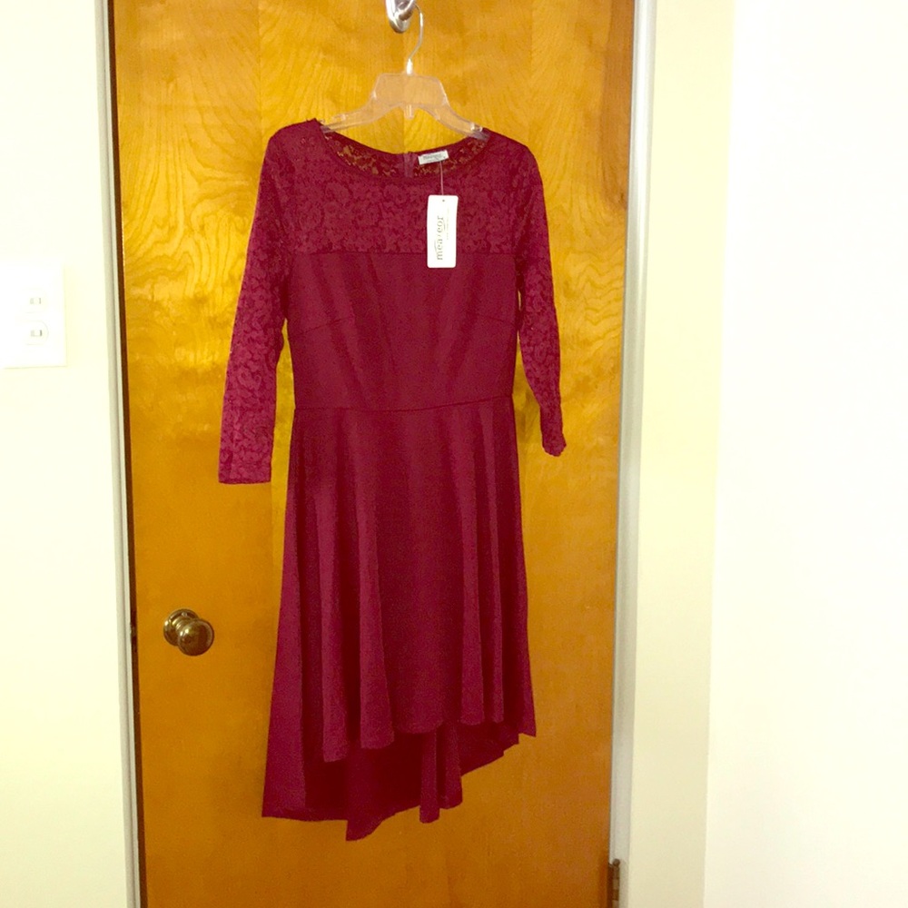 Red cocktail dress